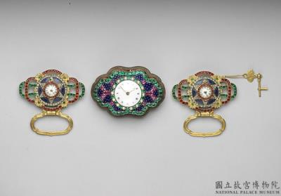 图片[2]-Set of belt-watch plaques with European champleve enamels , 19th century-China Archive